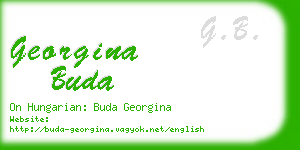 georgina buda business card